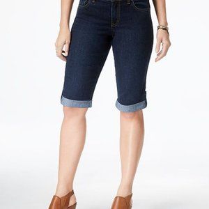 Style & Co Cuffed Skimmer Jeans, Light Cuff, Blue
